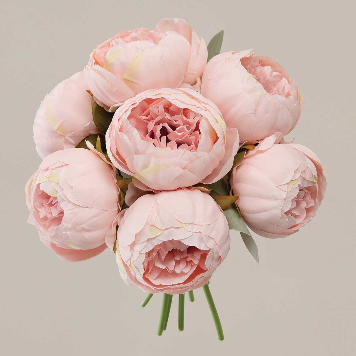 BUNDLE OF 7 PEONY PINK 3IN X 10IN POLYESTER TIED WITH RAFFIA